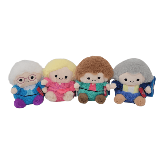 Bum Bumz Golden Girls 4 Inch Plush Set with Rose, Sophia, Dorothy, and Blanche