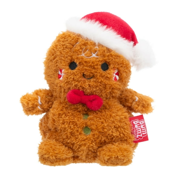 BumBumz 4.5-inch Plush - Gingerbread Gina Collectible Stuffed Toy - HolidayBumz