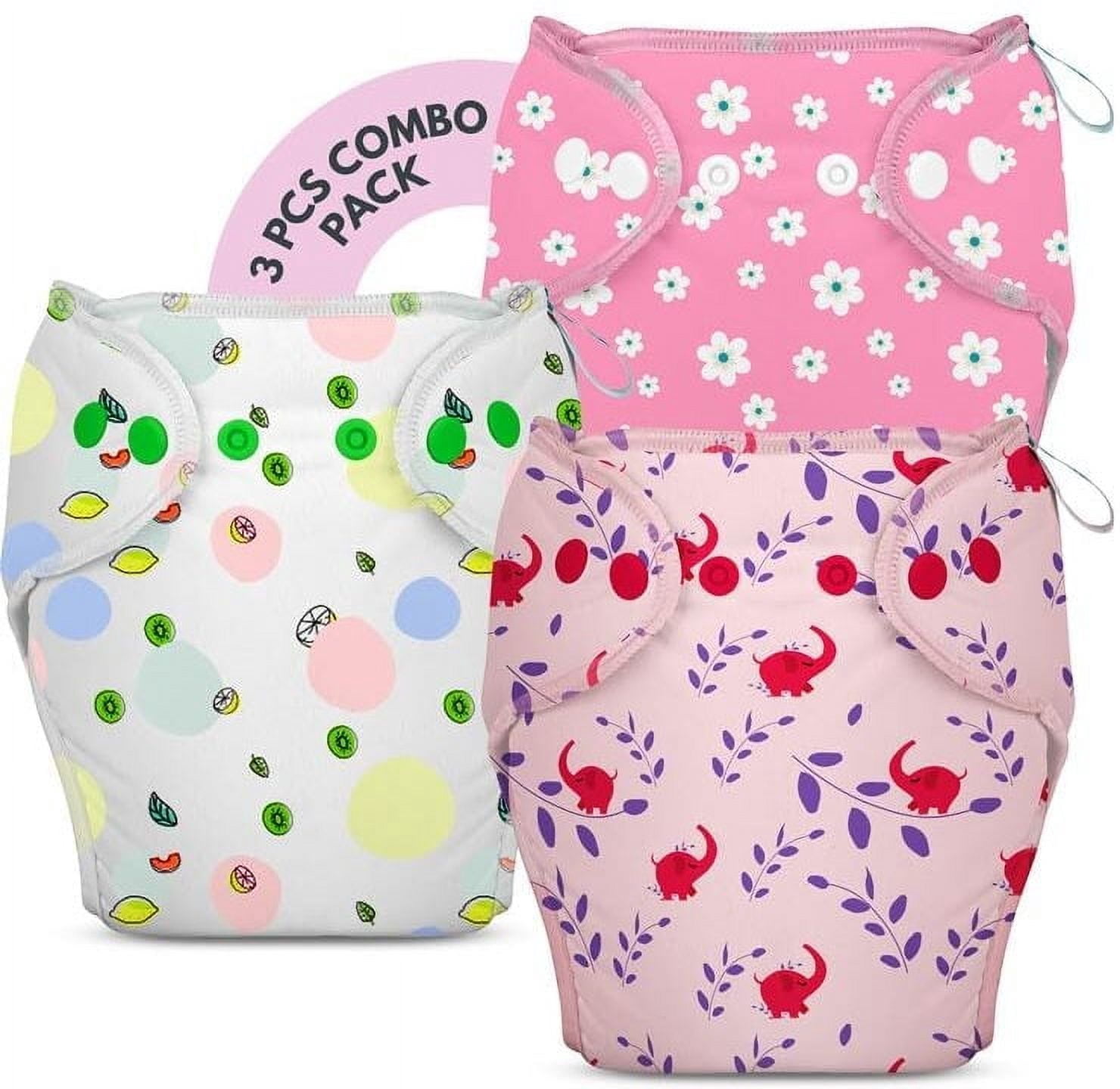 Bumberry New & Improved Smart Nappy For New Born Baby (LXL |10-18 months) | Holds Upto 3 Pees With Extra Absorbtion & 100% Leak Protection All in One Cloth Diaper For Just Borns - 3 Pcs Pack