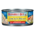 thumbnail image 1 of Bumble Bee All-Natural Chicken Breast in Water, No Antibiotics, Cage Free, Gluten Free, 13g Protein per Serving, Shelf Stable Can, 10 oz, 1 of 7