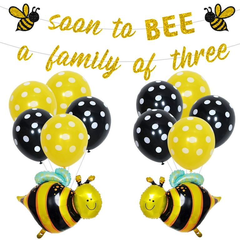 Bumble Bee Party Decor Bee Party Latex Balloons for Bee Birthday Baby  Shower Decorations Party Supplies
