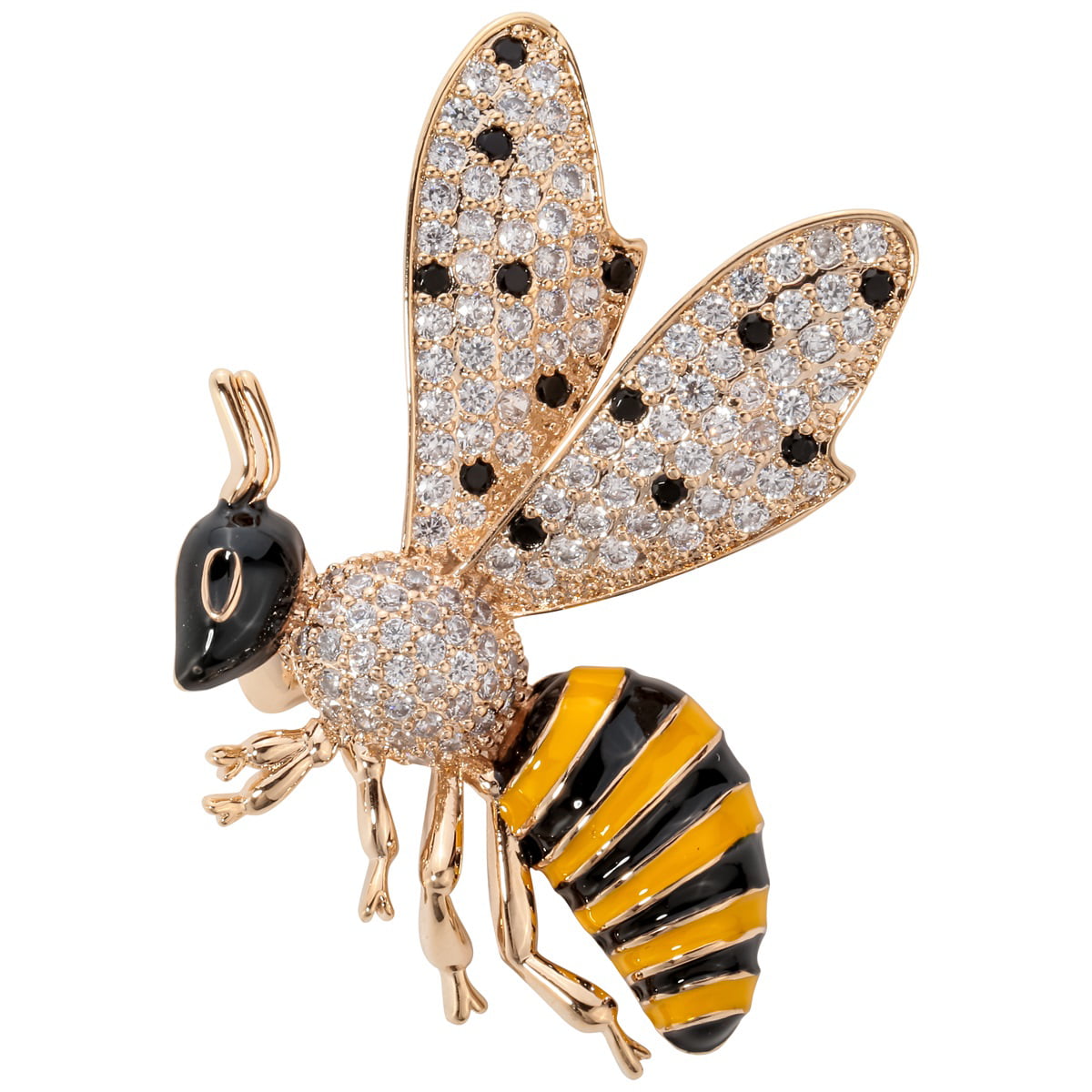 Fashion Women Girl Enamel Cute Bee Animal Incsect Scarf Shawl Brooch Pin