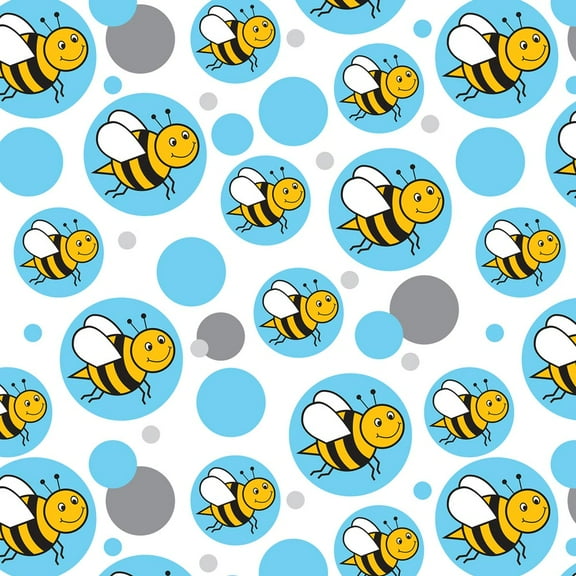 Bumble Bee Buzz Sting Honey Premium Gift Wrap Wrapping Paper Roll Pattern