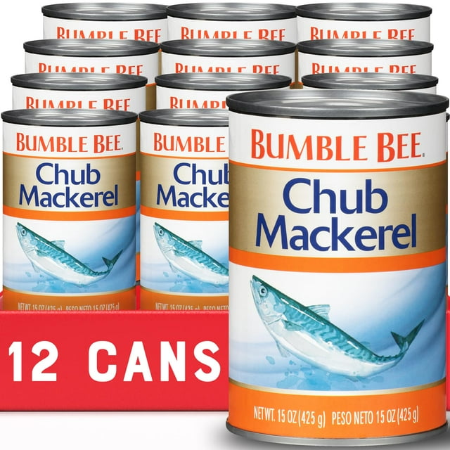 Bumble Bee Chub Mackerel, Canned Mackerel, High Protein, Keto Food, Keto Snack, Gluten Free