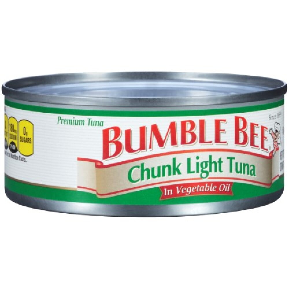 Bumble Bee Chunk Light Tuna in Vegetable Oil, 5 Oz Can (Pack of 8)