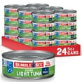 thumbnail image 1 of Bumble Bee ChunkUMRT&nbsp;Light Tuna In Water, 5 oz Cans (Pack of 24) - Wild Caught Skipjack Tuna - 23g Protein Per Serving - MSC Certified Sustainable Seafood, Non-GMO, Gluten Free, Kosher, 1 of 3