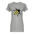 thumbnail image 1 of Bumble Bee Design Shaped T-Shirt Women -Image by Shutterstock, Female Medium, 1 of 2