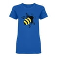 thumbnail image 1 of Bumble Bee Design Shaped T-Shirt Women -Image by Shutterstock, Female x-Large, 1 of 2