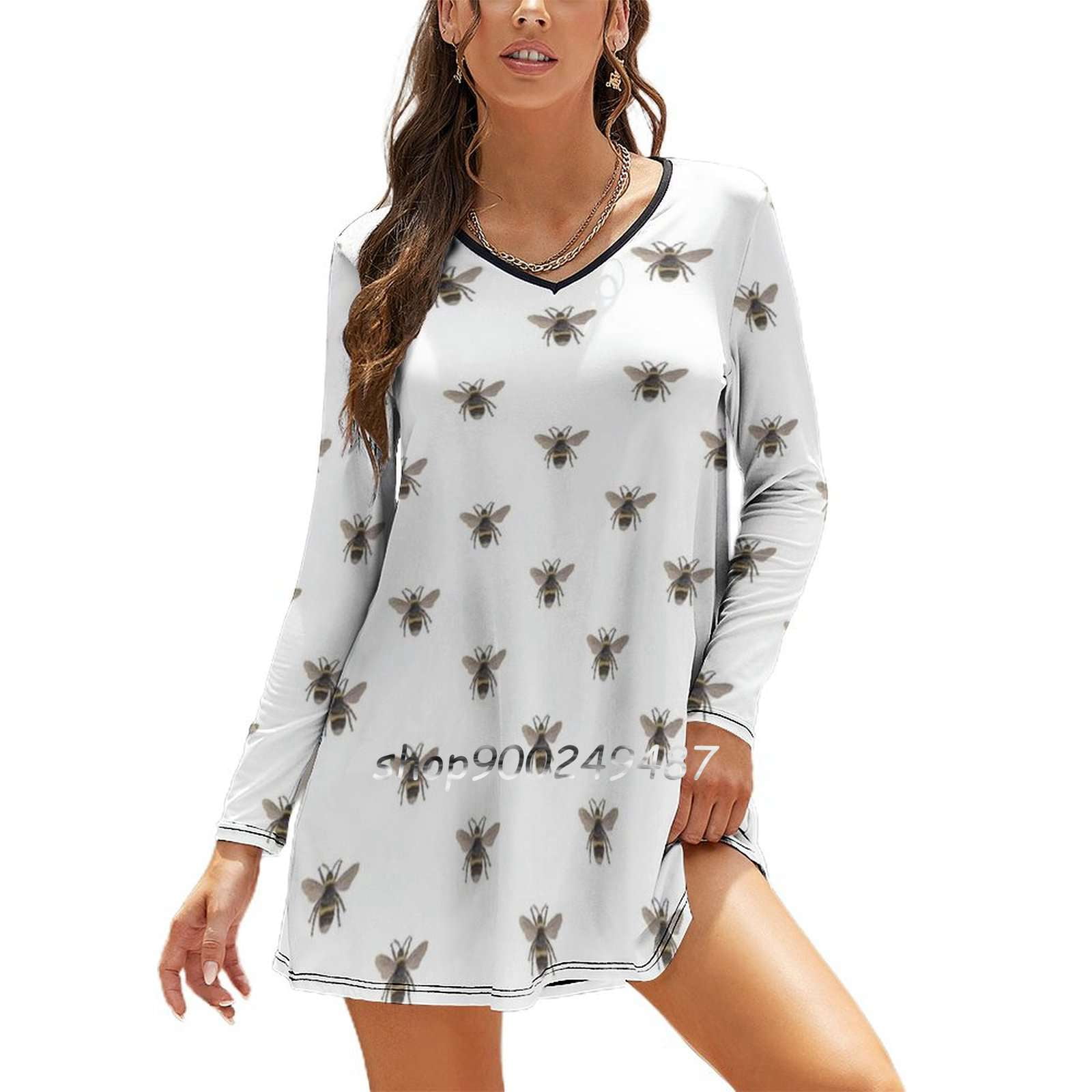 Bumble bee print dress 2025