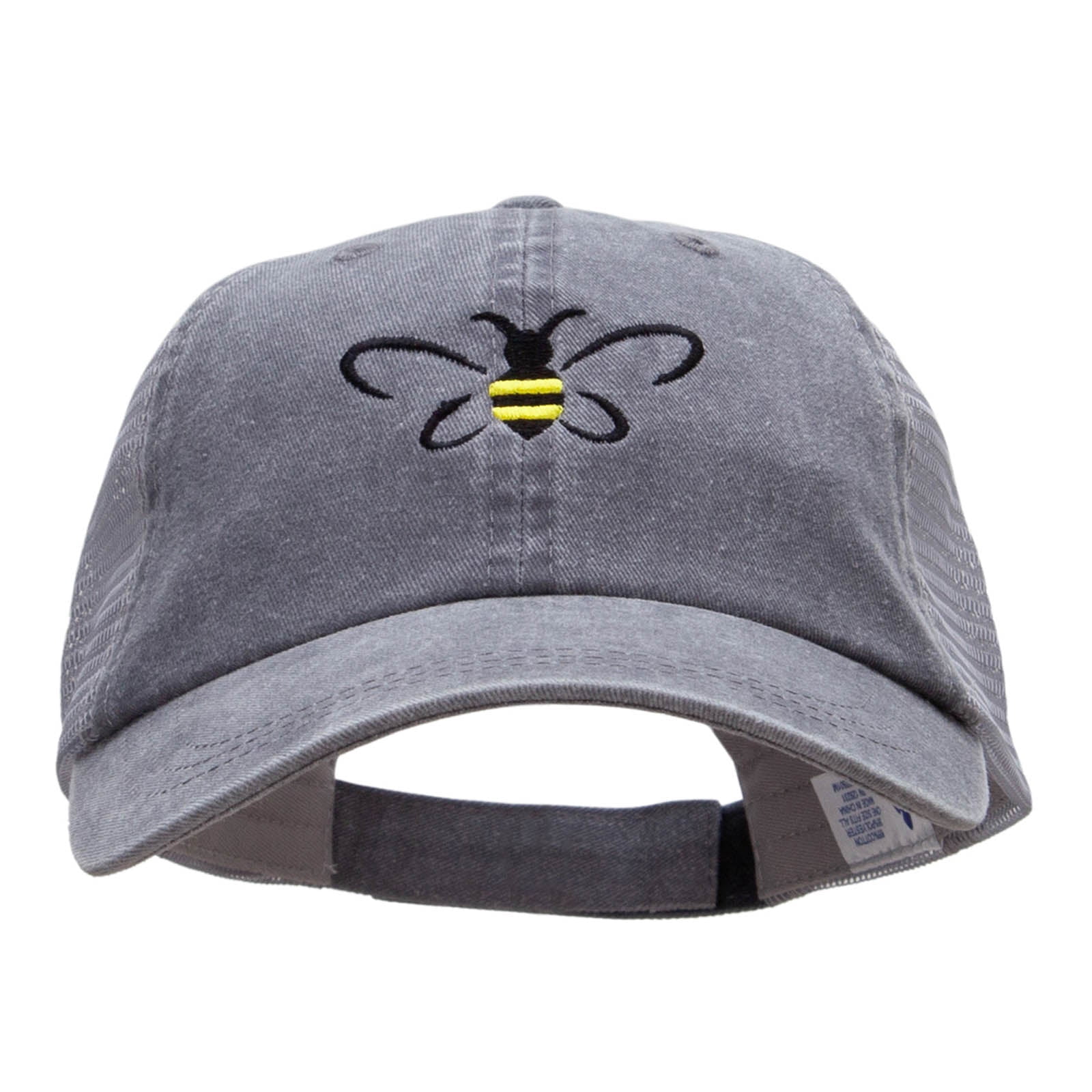 Queen Bee Embroidered Gray Trucker Hat Denim Queen – Goorin Bros main image 2
