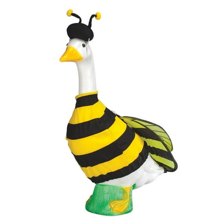 Gaggleville Bumble Bee Goose Outfit, Fits Large 23" H Statue, by Fox Valley Traders