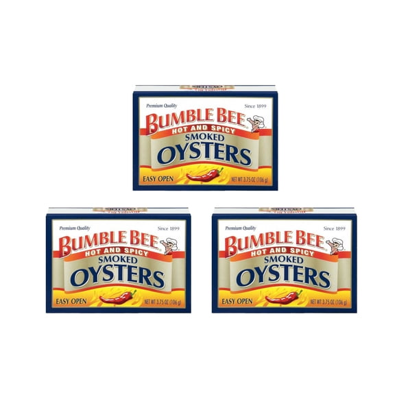 Bumble Bee Hardwood Smoked Hot and Spicy Oysters 3.75 oz