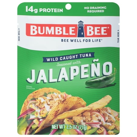 Bumble Bee Jalapeño Seasoned Pouch Tuna, 2.5 Ounce