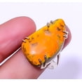 thumbnail image 1 of Bumble Bee Jasper- Indonesia 925 Sterling Silver Ring s.9.5 R7919-47, Gemstone Jewelry, Birthday Gift, Christmas Gift, 1 of 2
