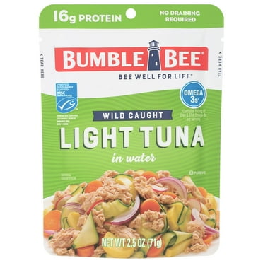 Bumble Bee Light Tuna in Water, 2.5 oz Pouch