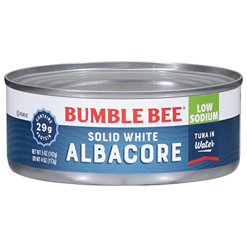 Bumble Bee Low Sodium Solid White Albacore Tuna in Water, 5 oz Can