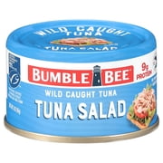 Bumble Bee Chunk Light Tuna Salad, Wild Caught, Gluten Free, 9g Protein per Serving, Ready to Eat, No Draining, Shelf Stable Pull Tab Can, 3oz