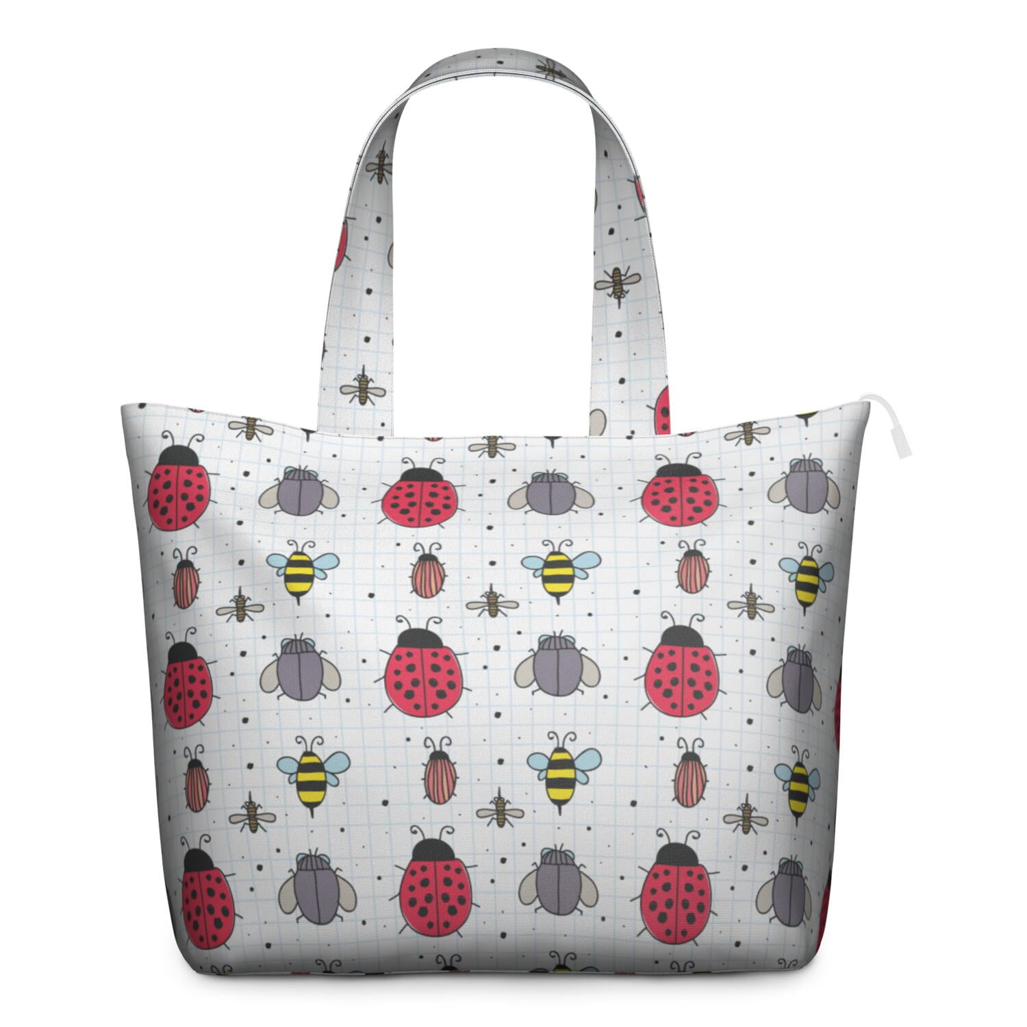 Bumble Bee Pattern Travel Duffel Bag, Bee Lovers Cartoon Print ...