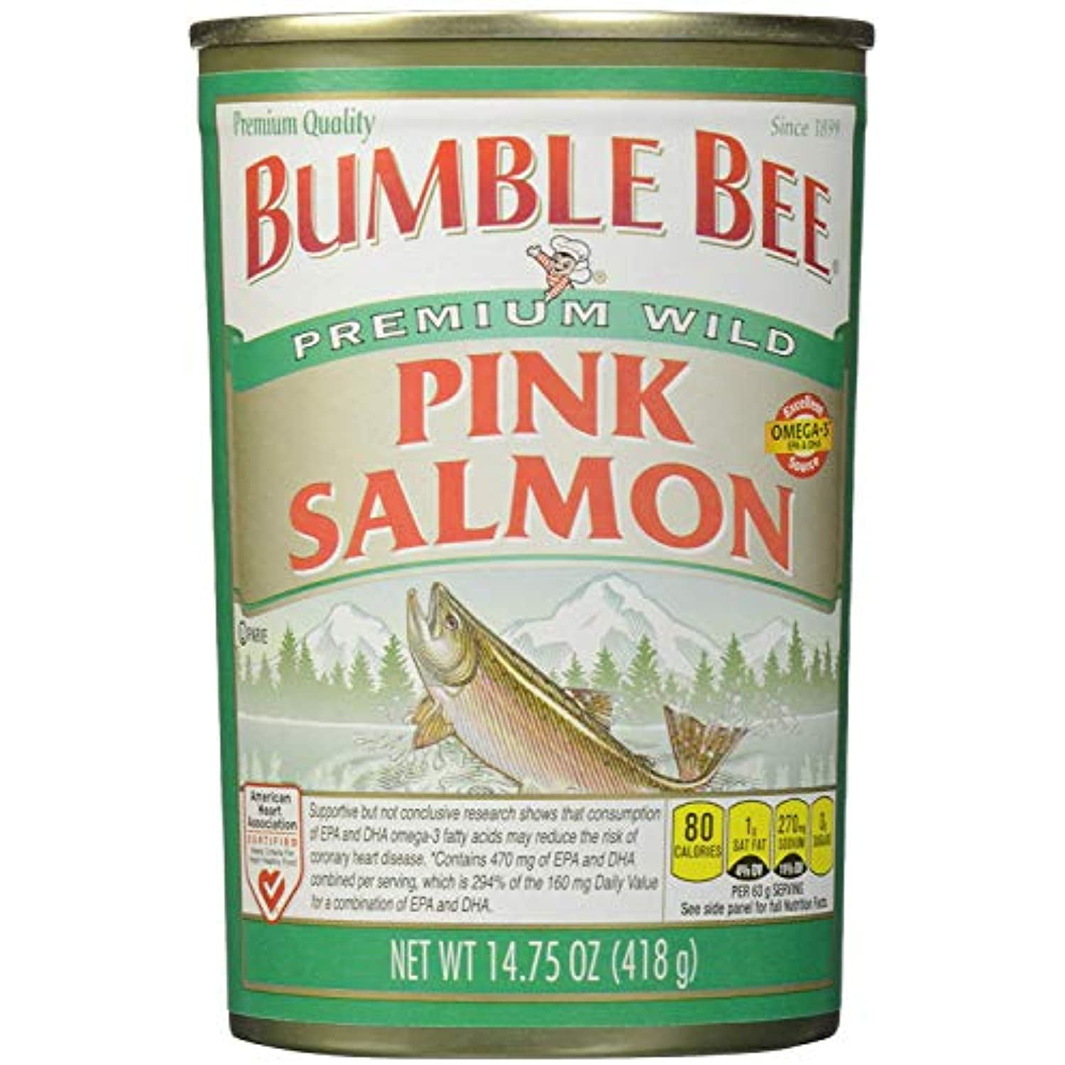 Bumble Bee Premium Wild Pink Salmon 14.75 Oz Cans (Pack Of 6)
