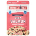 thumbnail image 1 of Bumble Bee Skinless & Boneless Pink Salmon, Wild Caught, Gluten Free, Kosher, 29g Protein per Serving, Shelf Stable Pouch, 5 oz, 1 of 7