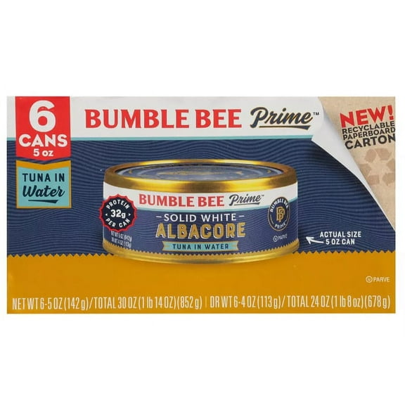 Bumble Bee Prime Fillet Solid White Albacore Tuna in Water, 6 pk./5 oz.