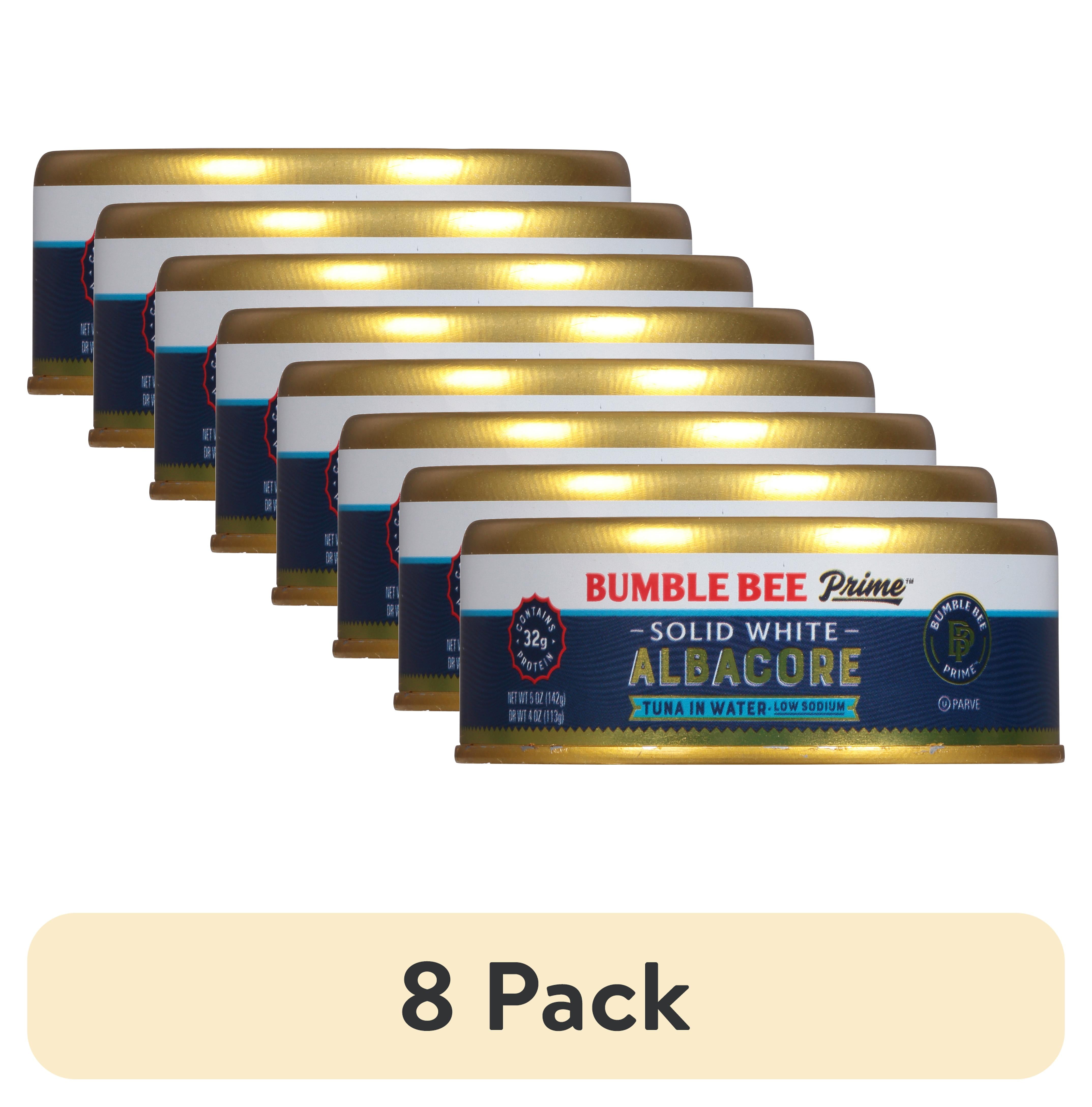 (8 pack) Bumble Bee Prime Solid White Albacore Tuna Low Sodium in Water