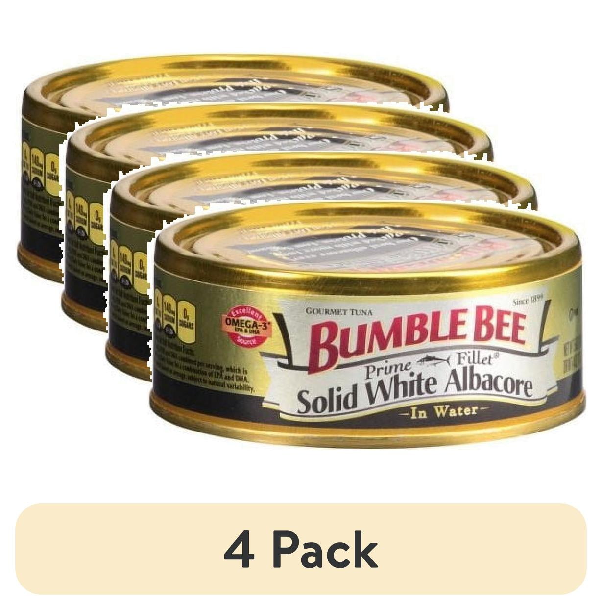 (4 pack) Bumble Bee Prime Solid White Albacore Tuna in Water 5 oz