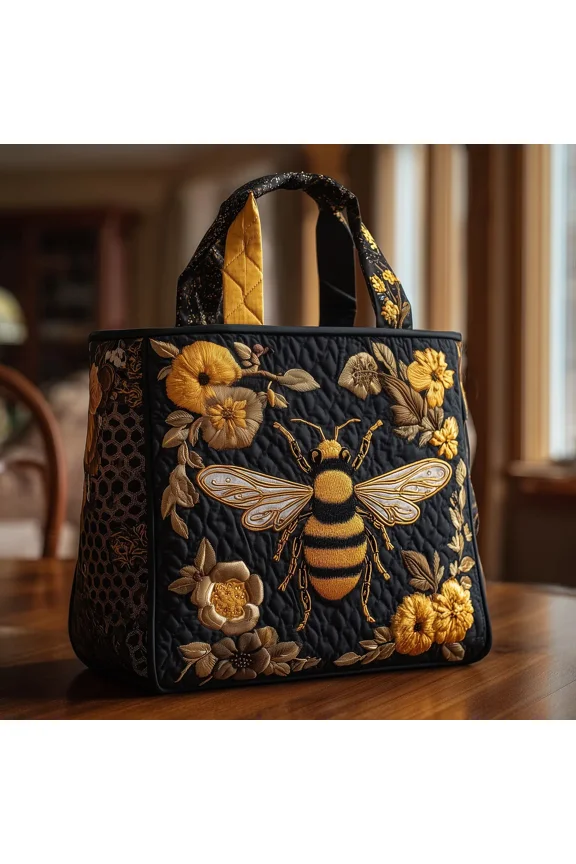 Bumble Bee Quilted Tote Bag GFTONL5557