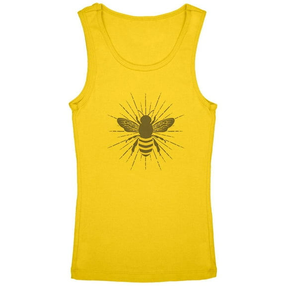 Bumble Bee Rays Youth Girls Tank Top Yellow YSM