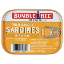Bumble Bee Sardines In Mustard, 3.75oz, High Protein Food and Snacks