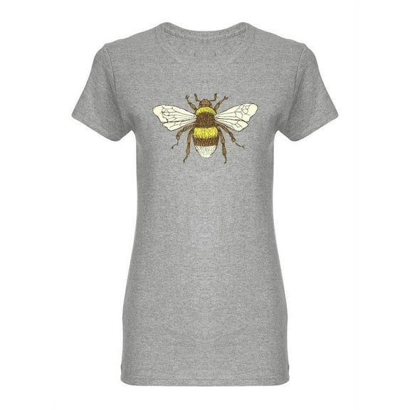 Bumble Bee Sketched T-Shirt Women -Image by Shutterstock, Female x-Large