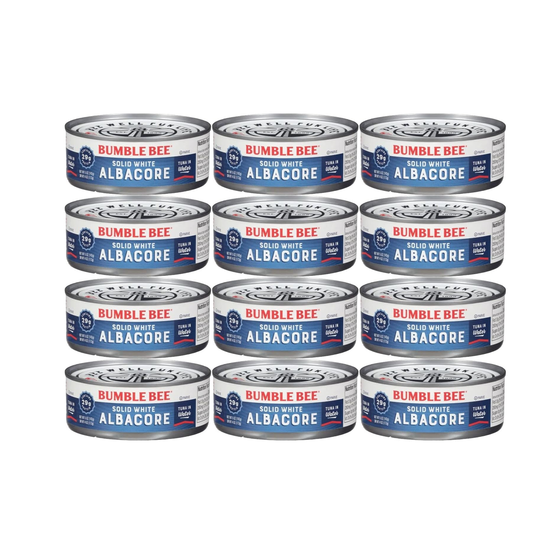 Bumble Bee Solid White Albacore Canned Tuna Fish in Water - Wild Caught ...