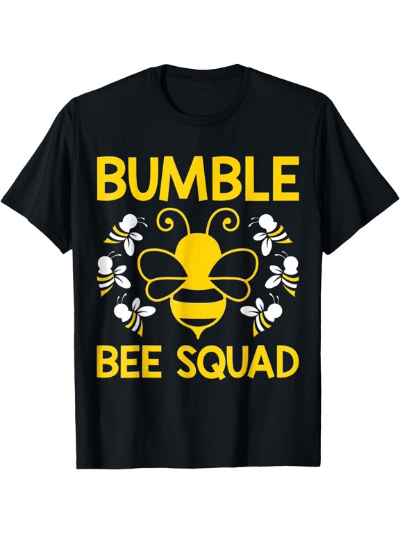 Bumble Bee Squad, Bumblebee Team Group Family & Friends T-Shirt BLACK Unisex S-5XL Hot Trending Shirt, Vintage Birthday Gift