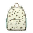 Bumble Bee Student Backpack – Honeycomb Pattern With Cute Bee Cartoon ...