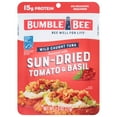 thumbnail image 1 of Bumble Bee Sun-Dried Tomato & Basil Seasoned Light Tuna, Wild Caught, Gluten Free, 15g Protein per Serving, Ready to Eat, Shelf Stable Pouch, 2.5 oz, 1 of 7