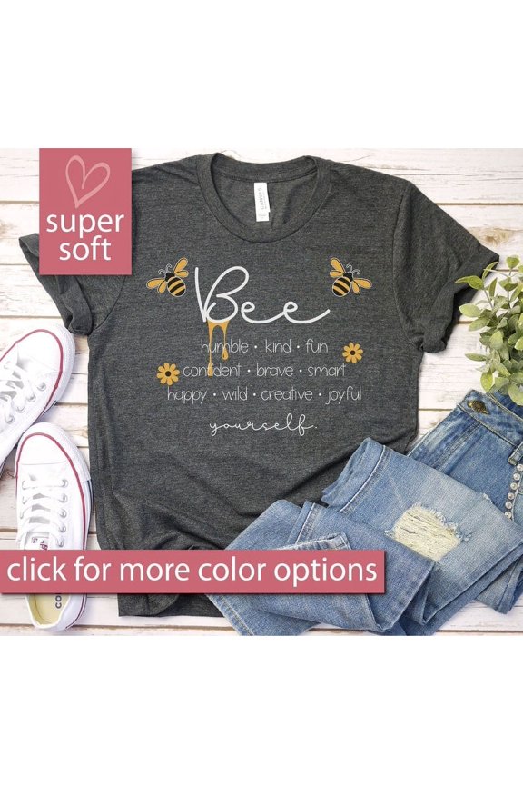 Bumble Bee Teacher Shirts, Save The Bees T-shirt, Funny Honey Bee Clothing, Mom Tees, Gift For Bee Lover, Queen Bee Tops TH020641