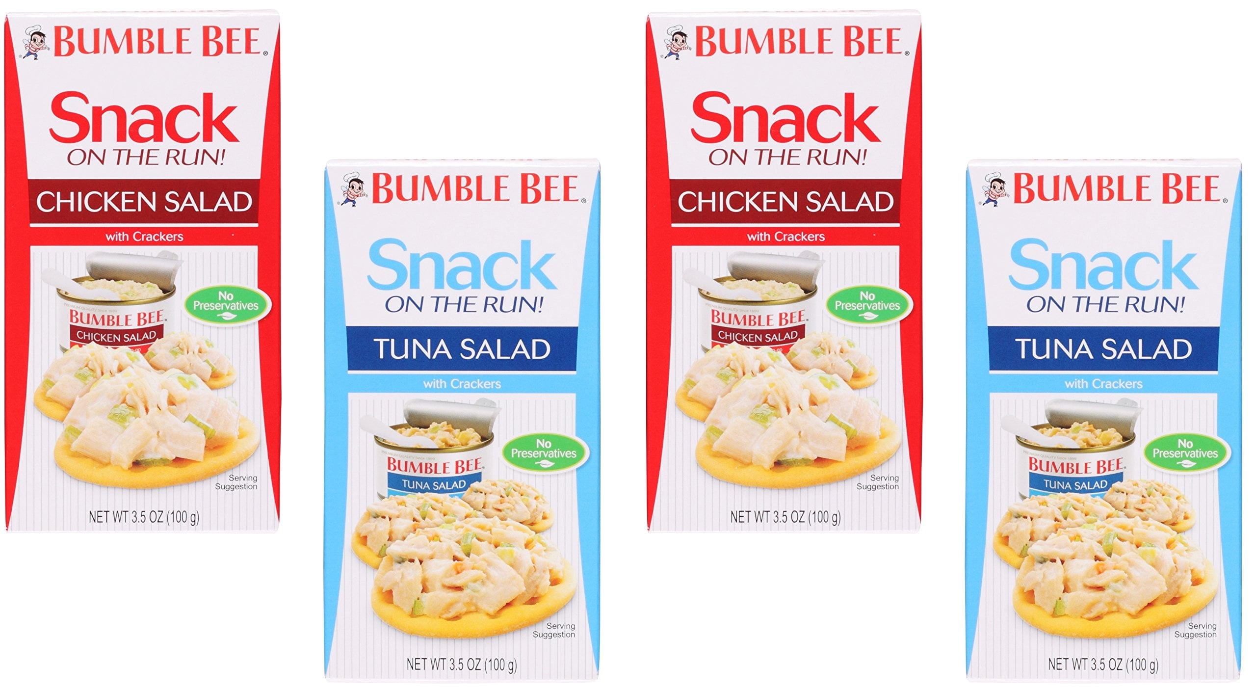 Bumble Bee Tuna Salad & Chicken Salad with Crackers Snack on the Run