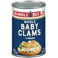 thumbnail image 1 of Bumble Bee Whole Baby Canned Clams, 10 oz Can - Ready to Eat - 14g Protein per Serving - Gluten Free (Pack of 2), 1 of 1