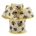 thumbnail image 1 of Bumble Bee Wired Ribbon - 2 1/2" x 10 Yards, Yellow & Black, Easter, Wreath, Spring Decor, Summer, Christmas, Birthday, Wedding, Fundraiser, 1 of 5