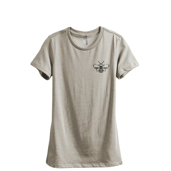 Bumble Bee Women's Fashion Relaxed T-Shirt Tee Heather Tan 2X-Large