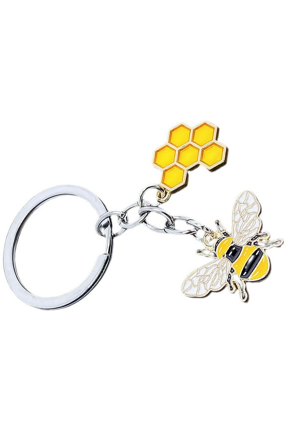 Bumble Locket Bee Keychain Unique Look Decorative Bag Hanging Decoration