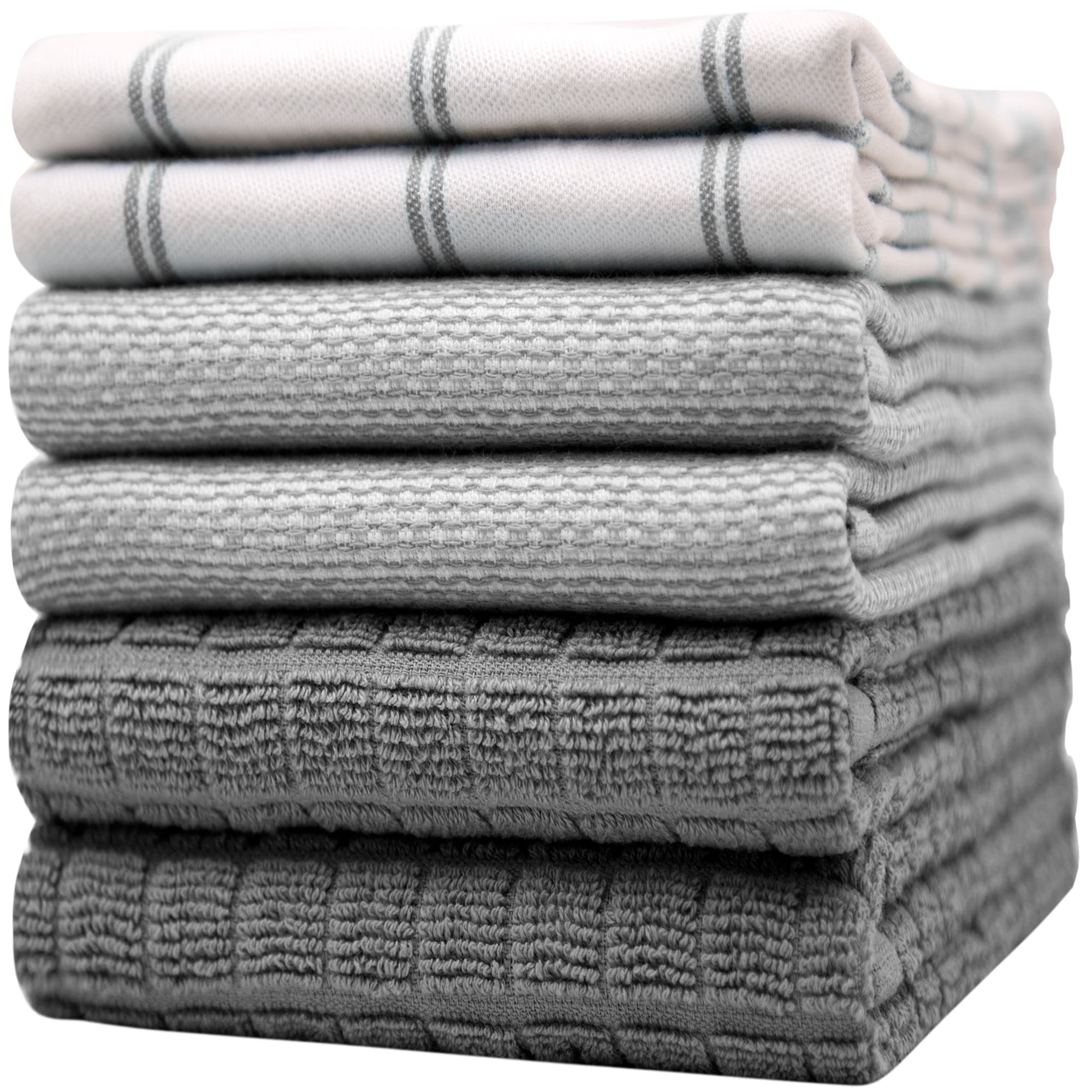 Bumble Towels Premium Kitchen Towels (20”x 28”, 6pc Pack) Large