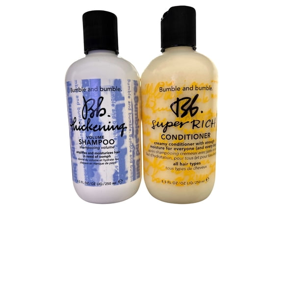 Bumble and Bumble Thickening Volume Shampoo & Super Rich Conditioner 8 Oz Each