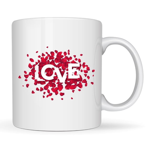 Bumble the Bee™ Valentine’s Day 11oz Ceramic Mug – Double Sided Love Design, Microwave & Dishwasher Safe