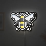 Bumblebee 3D Novelty Light Box, Bee Theme Humble Lamp Decor for Nature Lovers and Cute Insect Fans Height 12 inch, 30cm