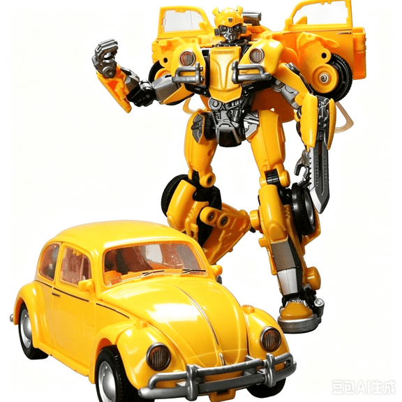 Bumblebee Action Figure Transformed Car Model,Deformation Robot Model,Beetle Car Model,KO Version