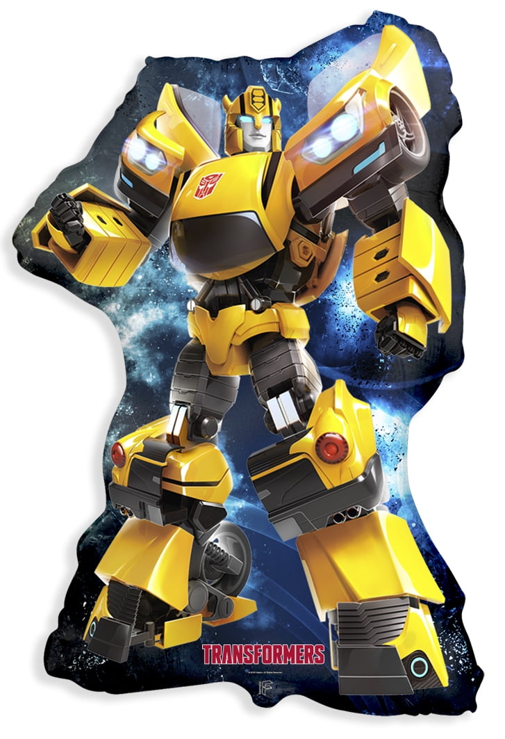 DALVAYDELIGHTS Bumblebee Bumble Bee Transformers Foil Mylar Balloon 30" Mylar Decoration Balloon