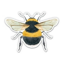 Bumblebee Cute - 3" Vinyl Sticker - For Car Laptop I-Pad Phone Helmet Hard Hat - Waterproof Decal