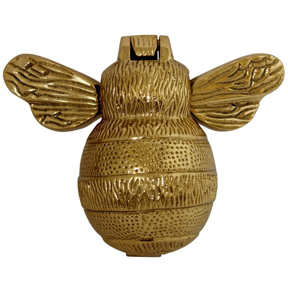 Bumblebee Door Knocker, Shiny Solid Brass DZ