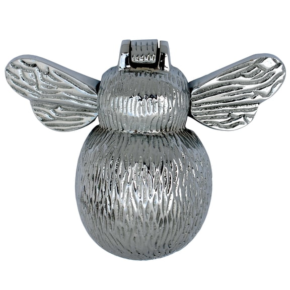 Bumblebee Door Knocker, Solid Silver, Shiny Plain